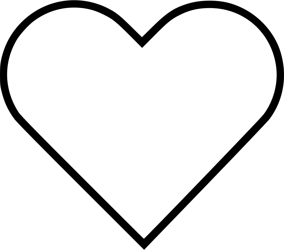 Transparent Background Outline Heart.png PNG Image