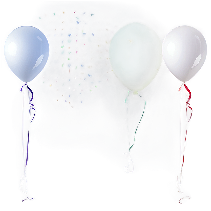 Transparent Background White Balloon Png Dew PNG Image