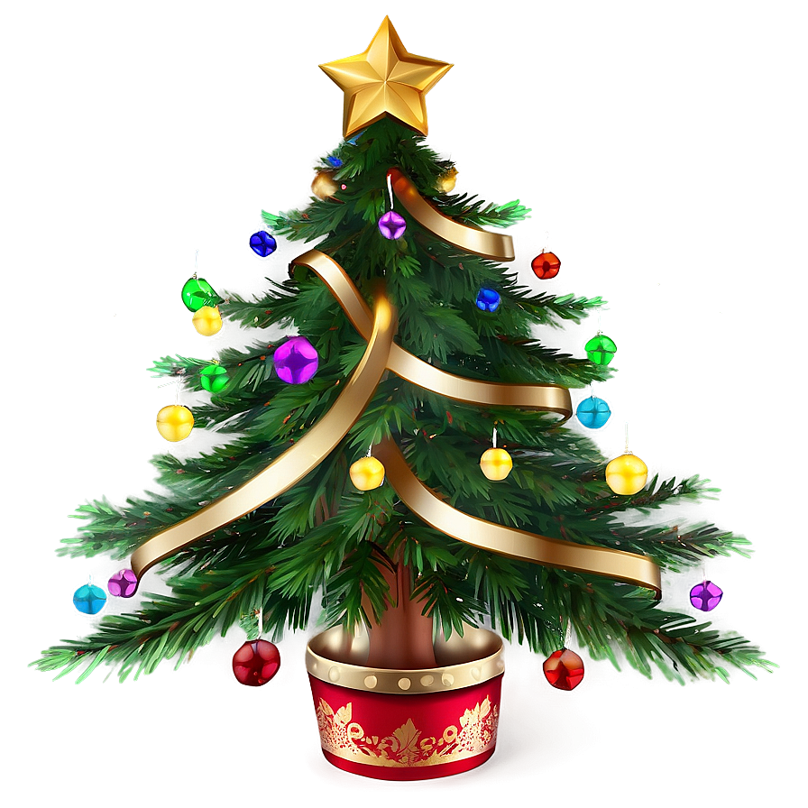 Transparent Christmas Tree Top View Png Uop52 PNG Image