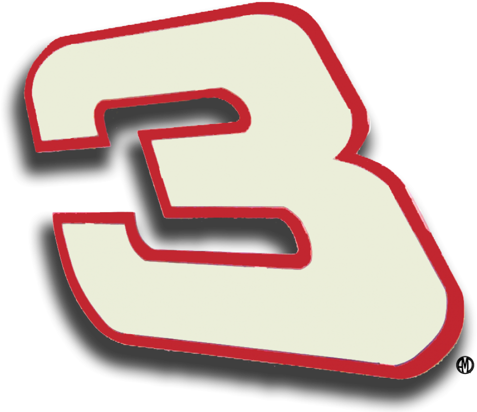 Transparent Dale Earnhardt 3 Png - Dale Earnhardt Sr Number Png, Png Download PNG Image