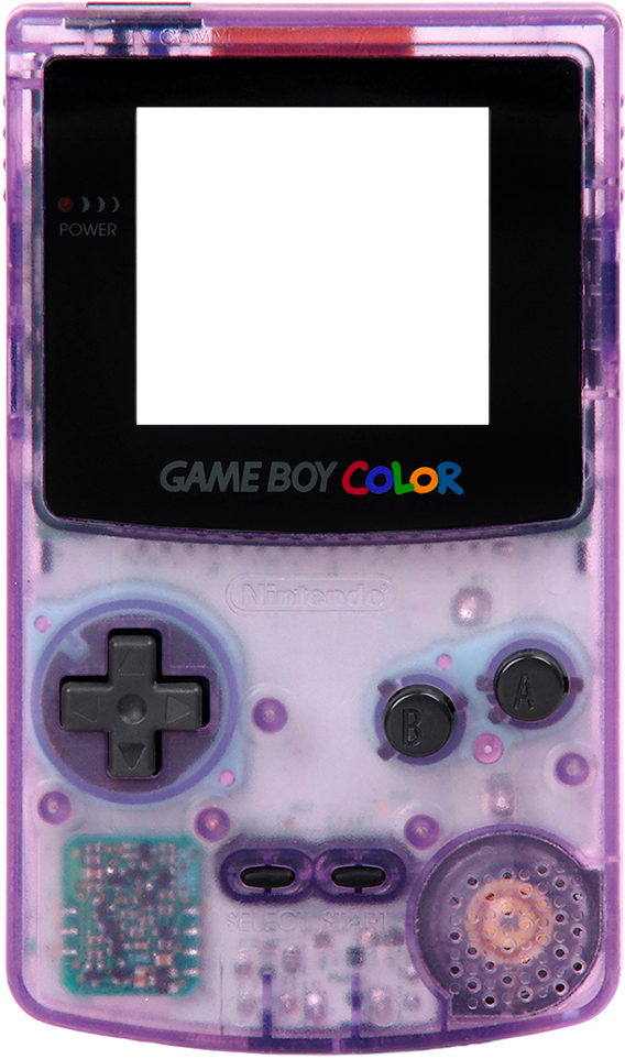 Transparent_ Game Boy_ Color_ Console.png PNG Image