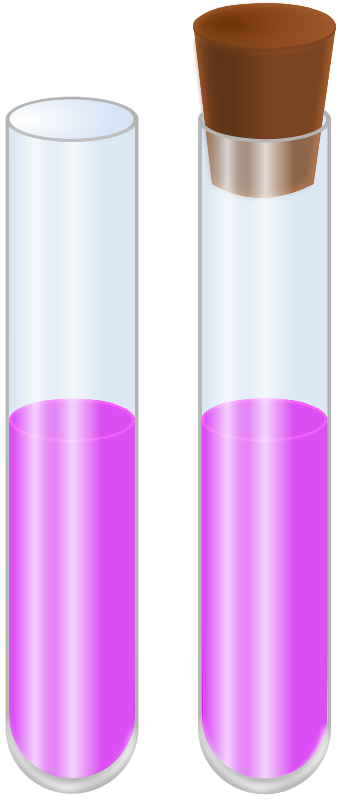 Transparent Tubes With Purple Contents PNG Image