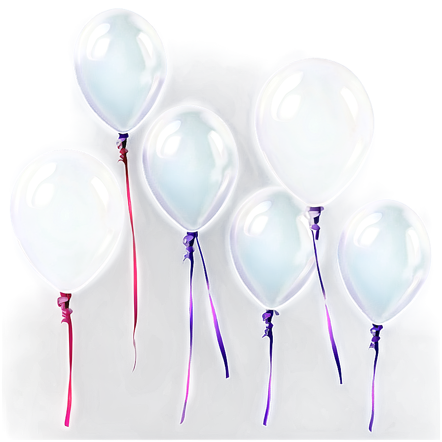 Transparent White Balloons Png 06122024 PNG Image