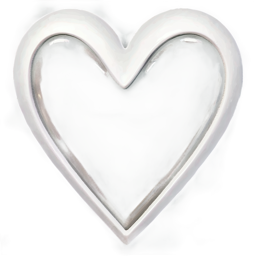 Transparent White Heart Png Qlj PNG Image