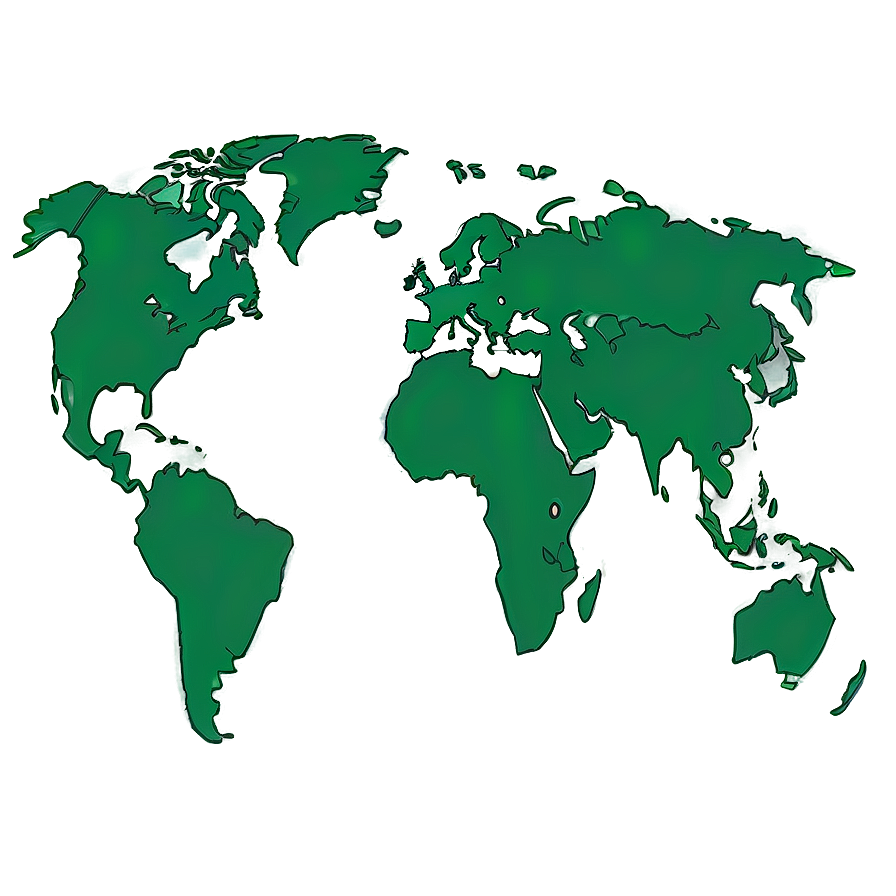 Transparent World Map Outline Png Ytl1 PNG Image