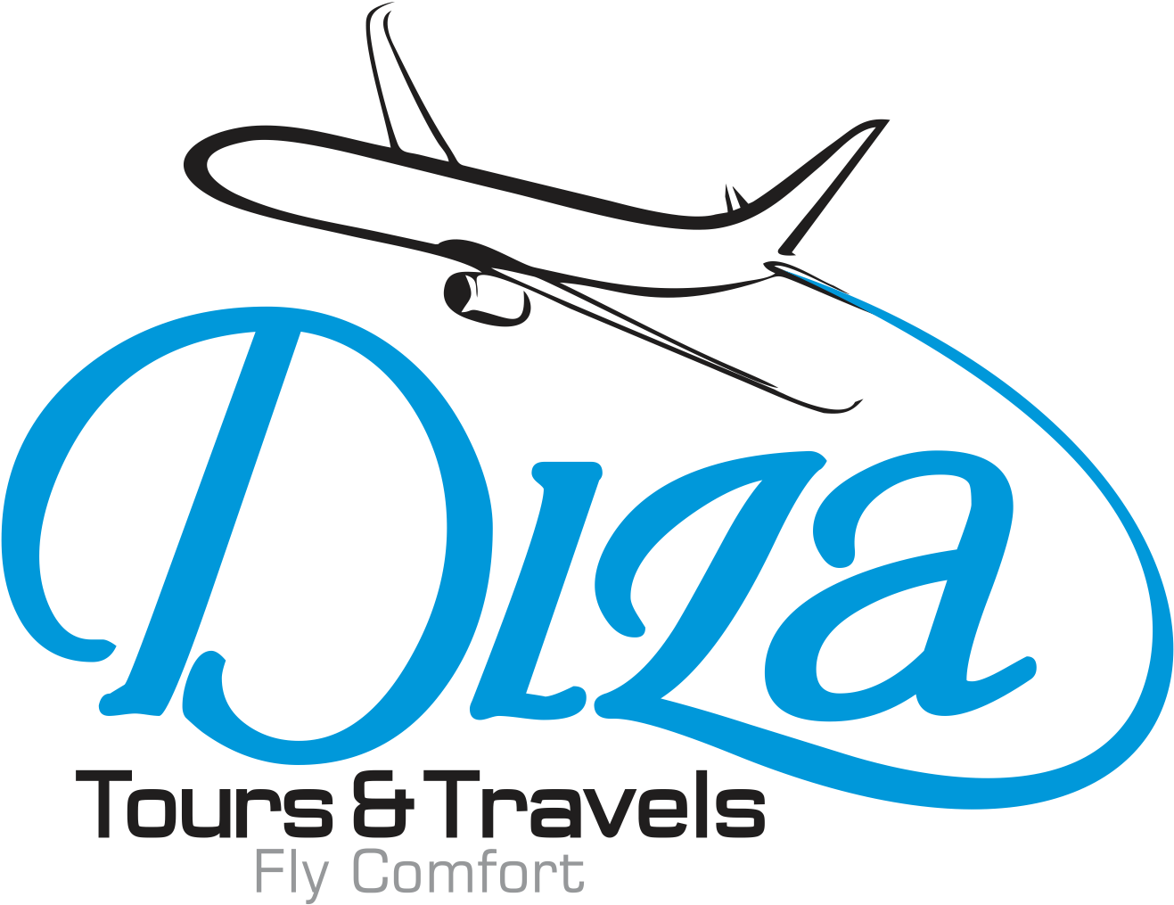 Travel Agency Logowith Airplane PNG Image