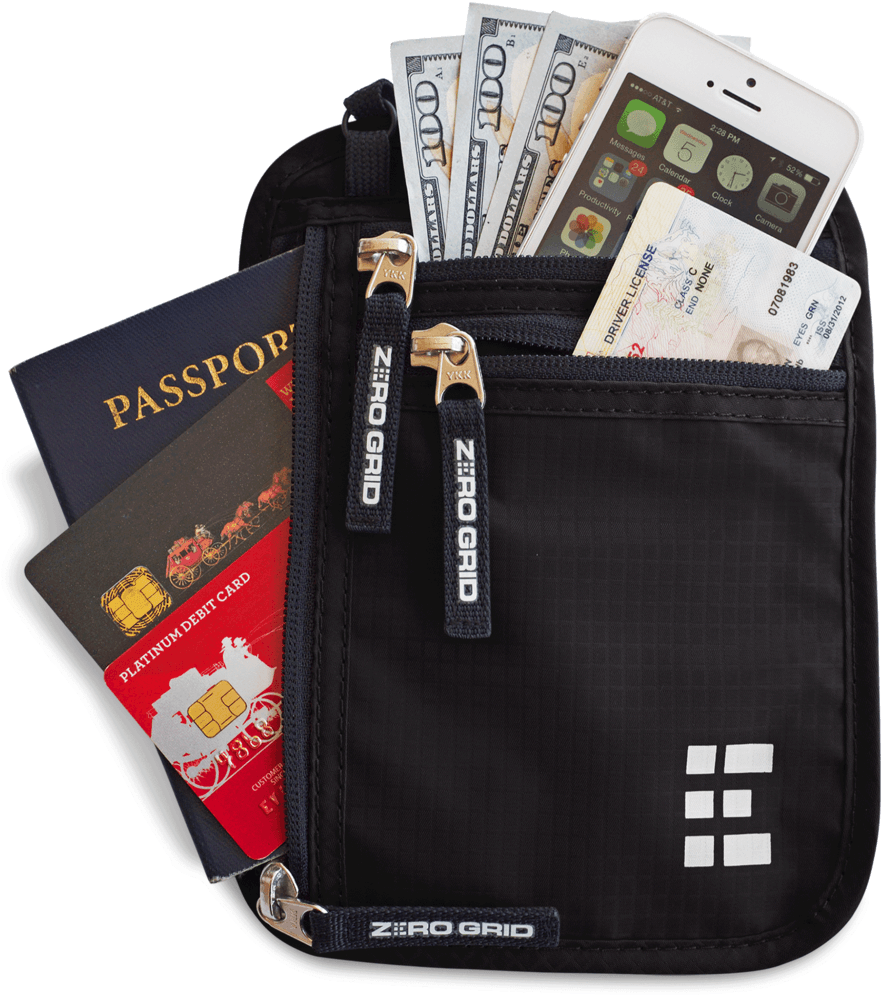 Travel Essentials Organizer PNG Image