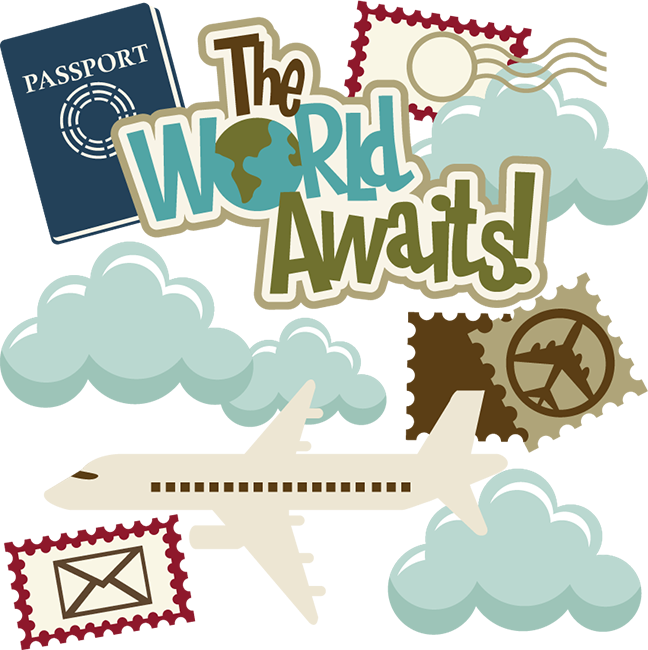 Travel Inspired Stickers Graphic PNG Image