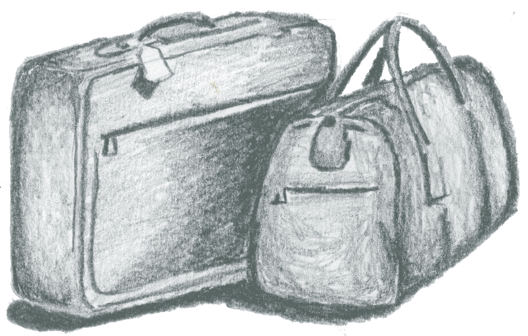 Travel Luggage Sketch PNG Image