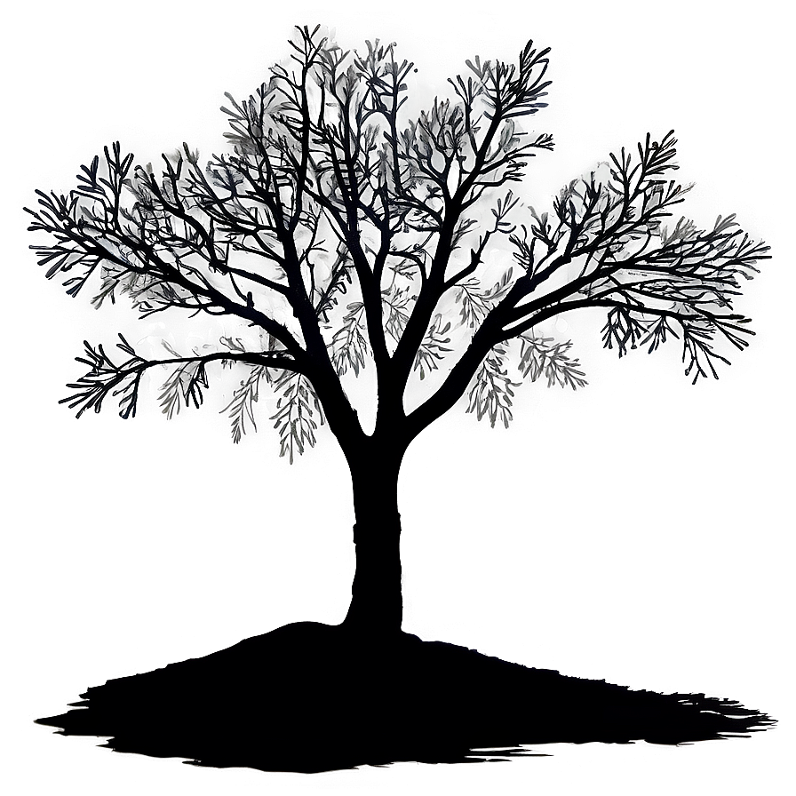 Tree Branch Silhouette At Night Png 94 PNG Image