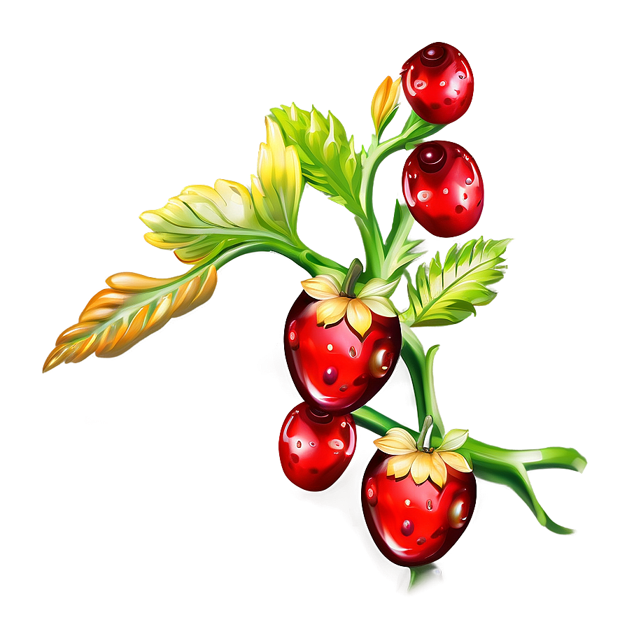 Tree Branch With Berries Png 8 PNG Image