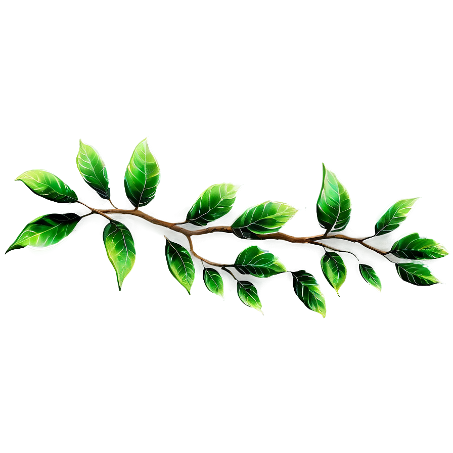 Tree Branch With Leaves Png Mqm PNG Image