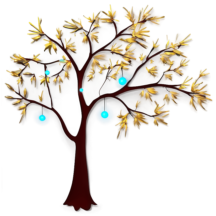 Tree Branches And Stars Png Kpk PNG Image