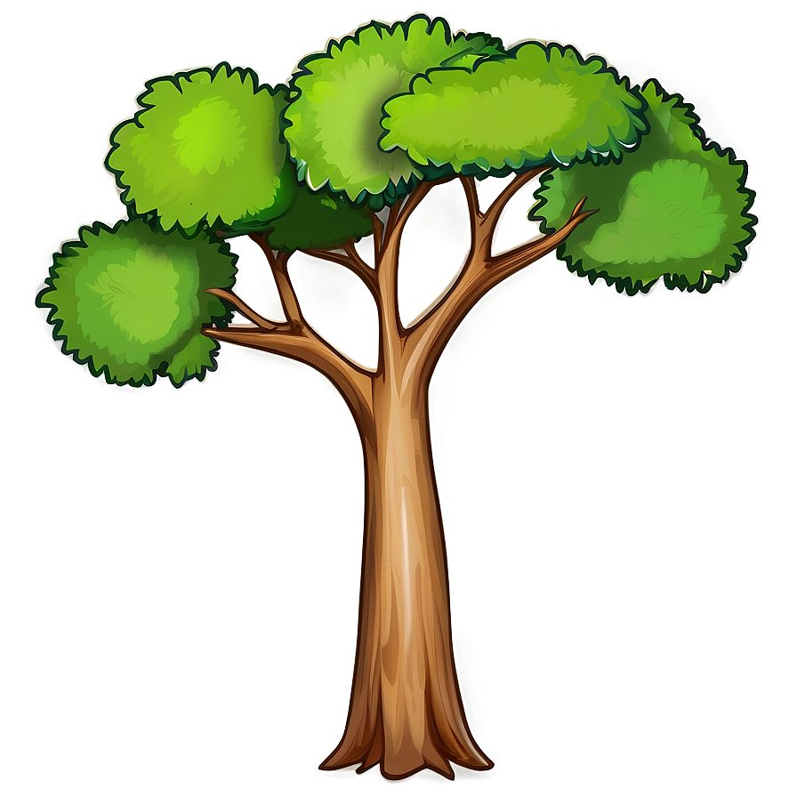 Tree Drawing B PNG Image