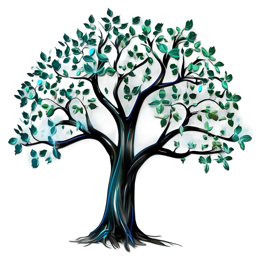 Tree Of Life In Digital Art Style Png 22 PNG Image