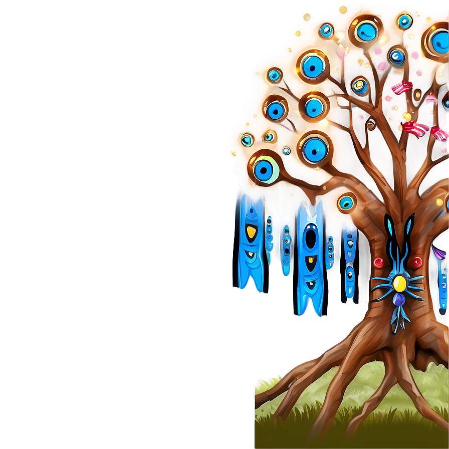 Tree Of Life With Animal Spirits Png Bia PNG Image