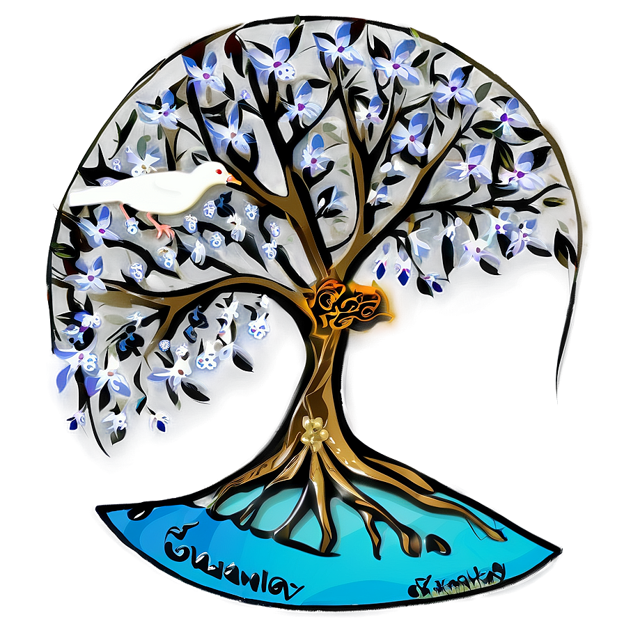 Tree Of Life With Peace Dove Png 06122024 PNG Image