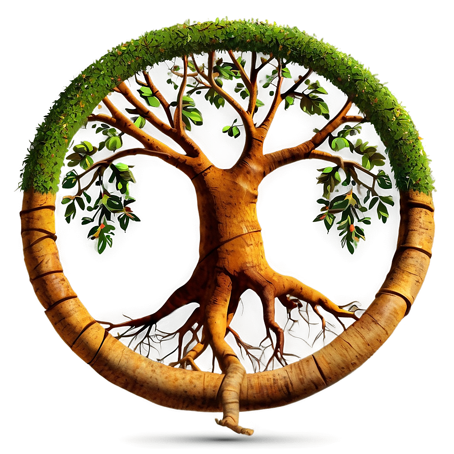 Tree Of Life With Roots Visible Png Hnw PNG Image