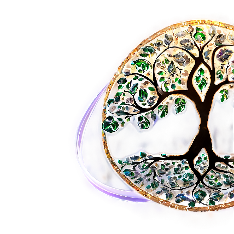 Tree Of Life With Sun Flare Png Nof PNG Image