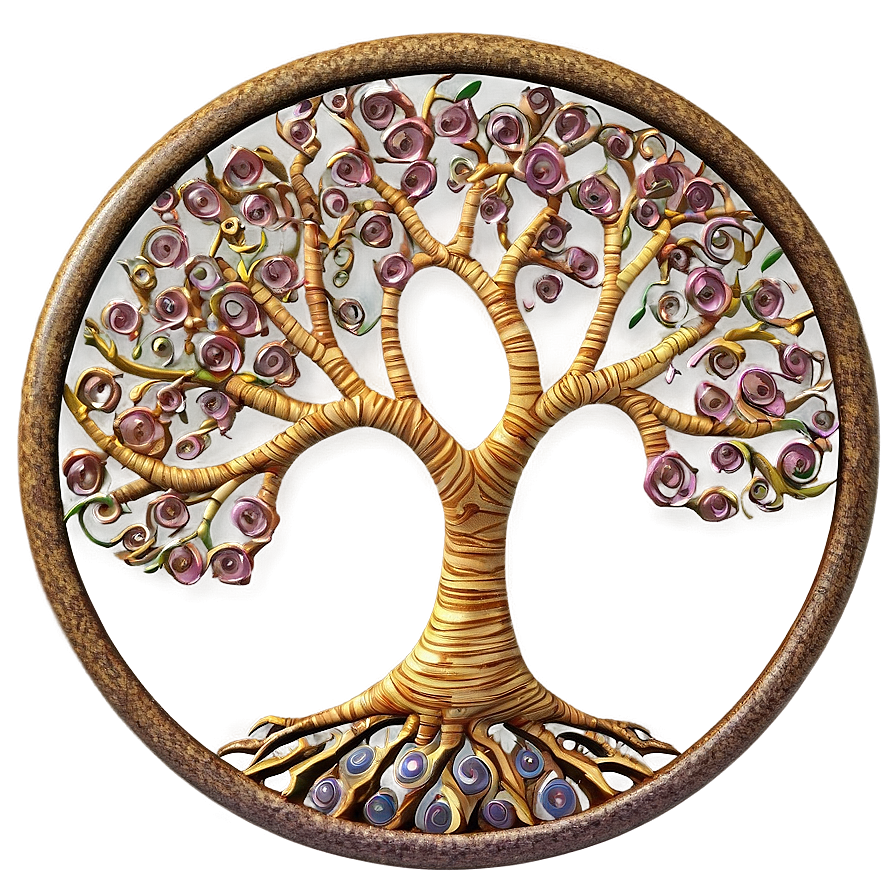 Tree Of Life With Swirling Branches Png Anx52 PNG Image