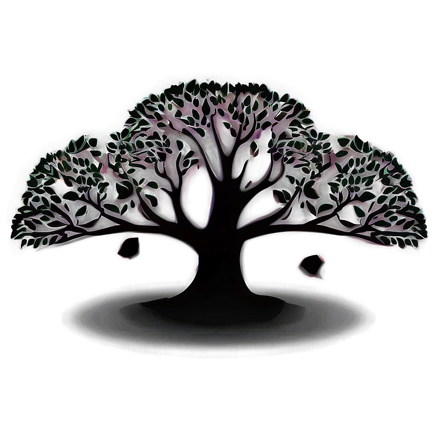 Tree Shadow Illustration Png Ild PNG Image