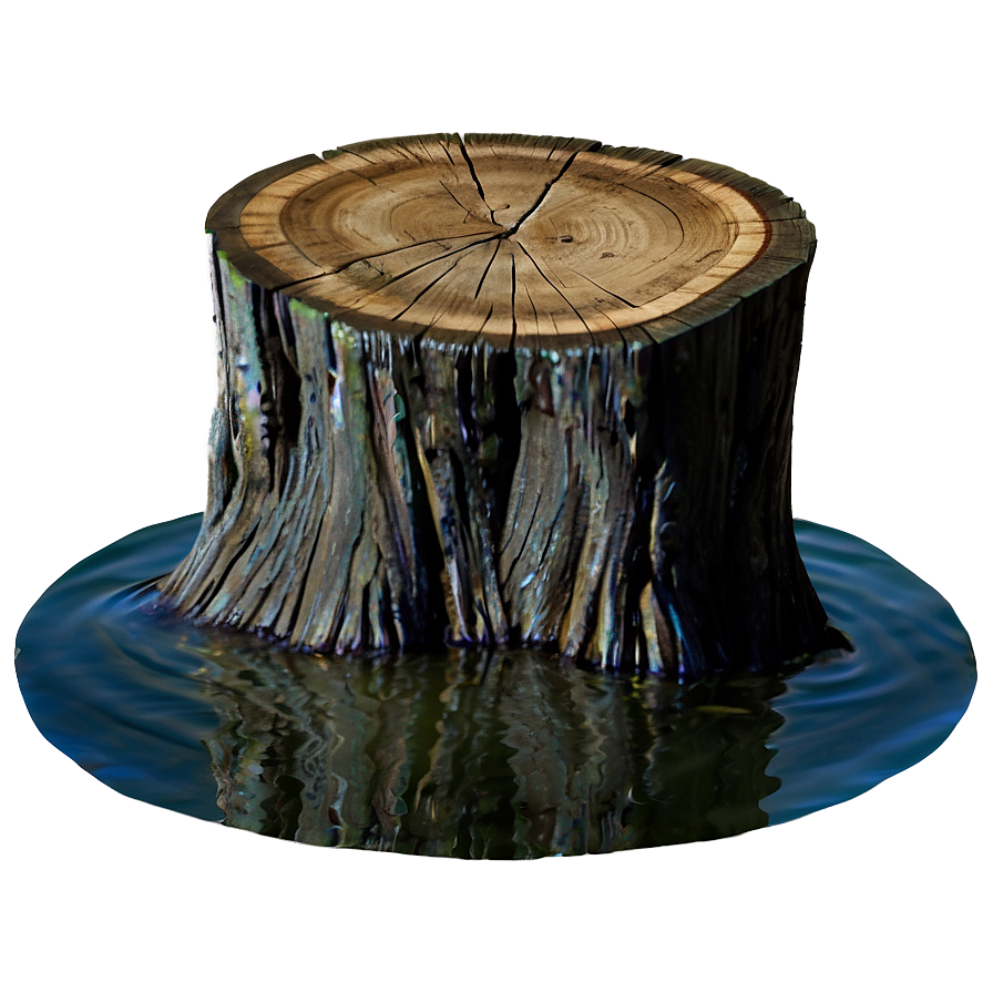 Tree Stump In Water Png 80 PNG Image