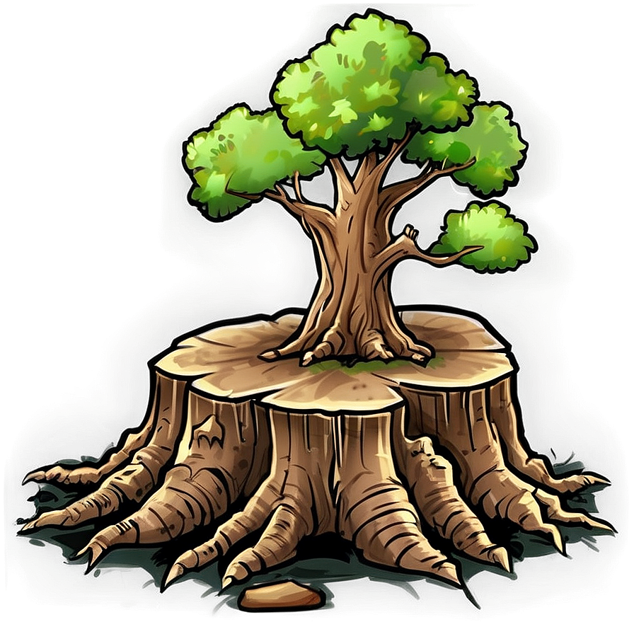 Tree Stump On Hill Png 82 PNG Image