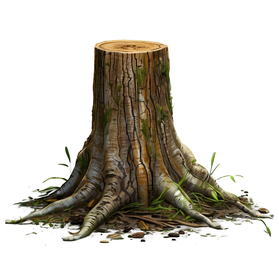 Tree Stump With Nest Png Mto33 PNG Image