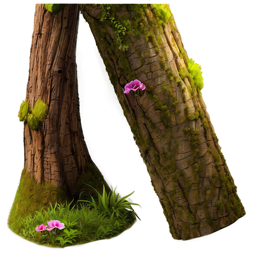 Tree Trunk In Spring Png Psh30 PNG Image