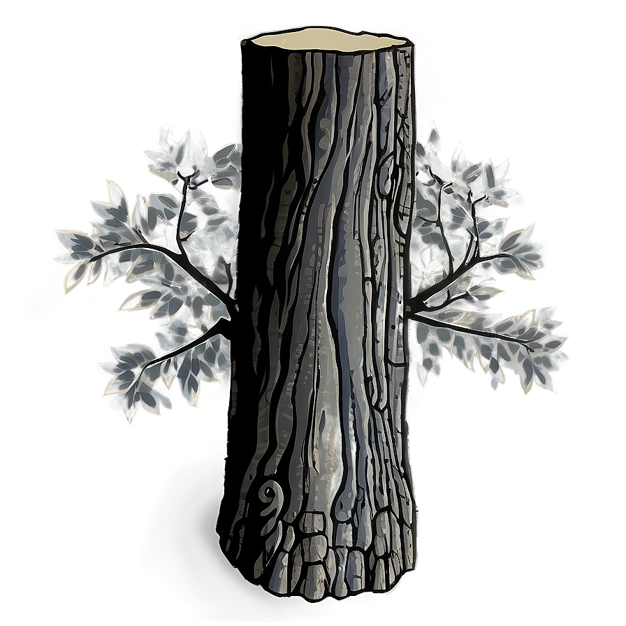 Tree Trunk Sketch Png Vws88 PNG Image