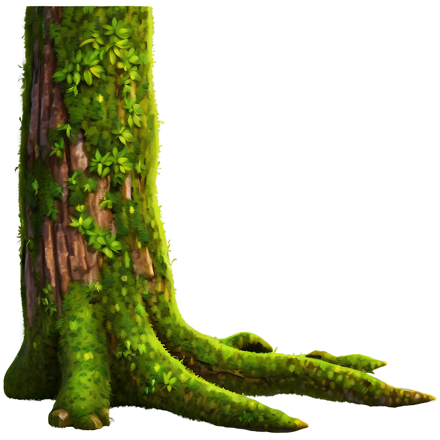 Tree Trunk With Moss Png Ibk PNG Image