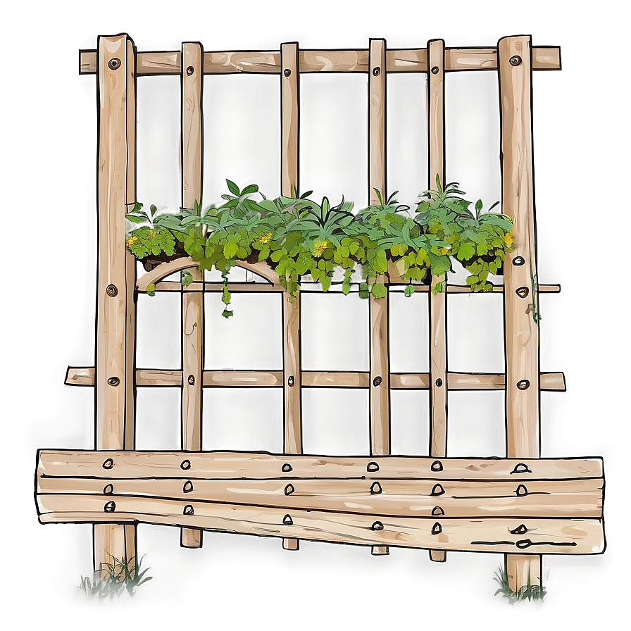 Trellis For Herb Gardens Png Apb PNG Image