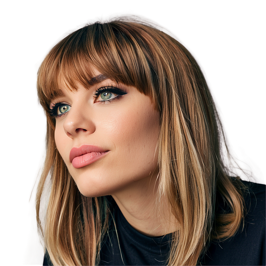 Trendy Bangs Looks Png 05252024 PNG Image