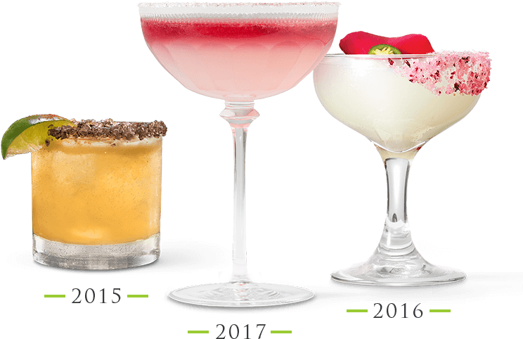 Trendy Cocktails Through Years PNG Image