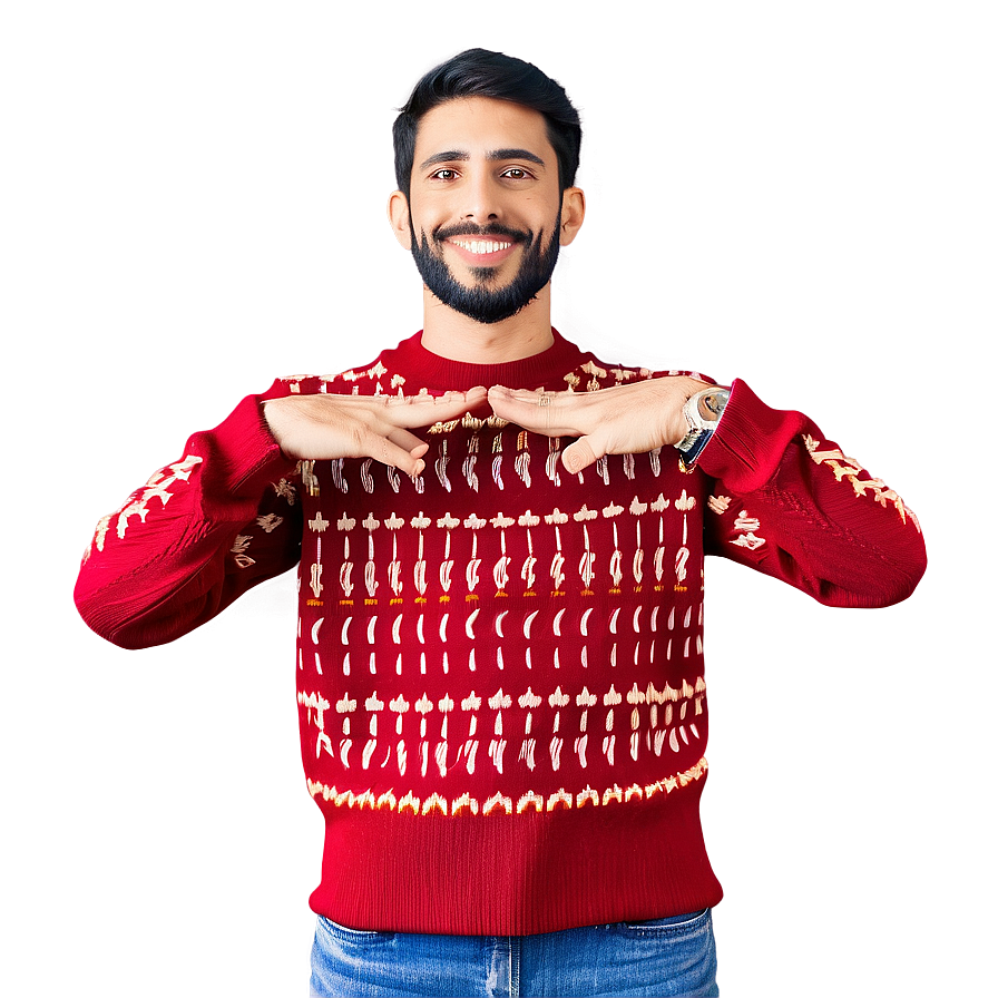 Trendy Red Sweater Png 80 PNG Image