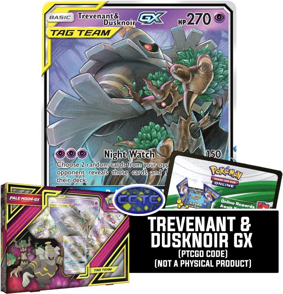 Trevenant Dusknoir G X Pokemon Card PNG Image