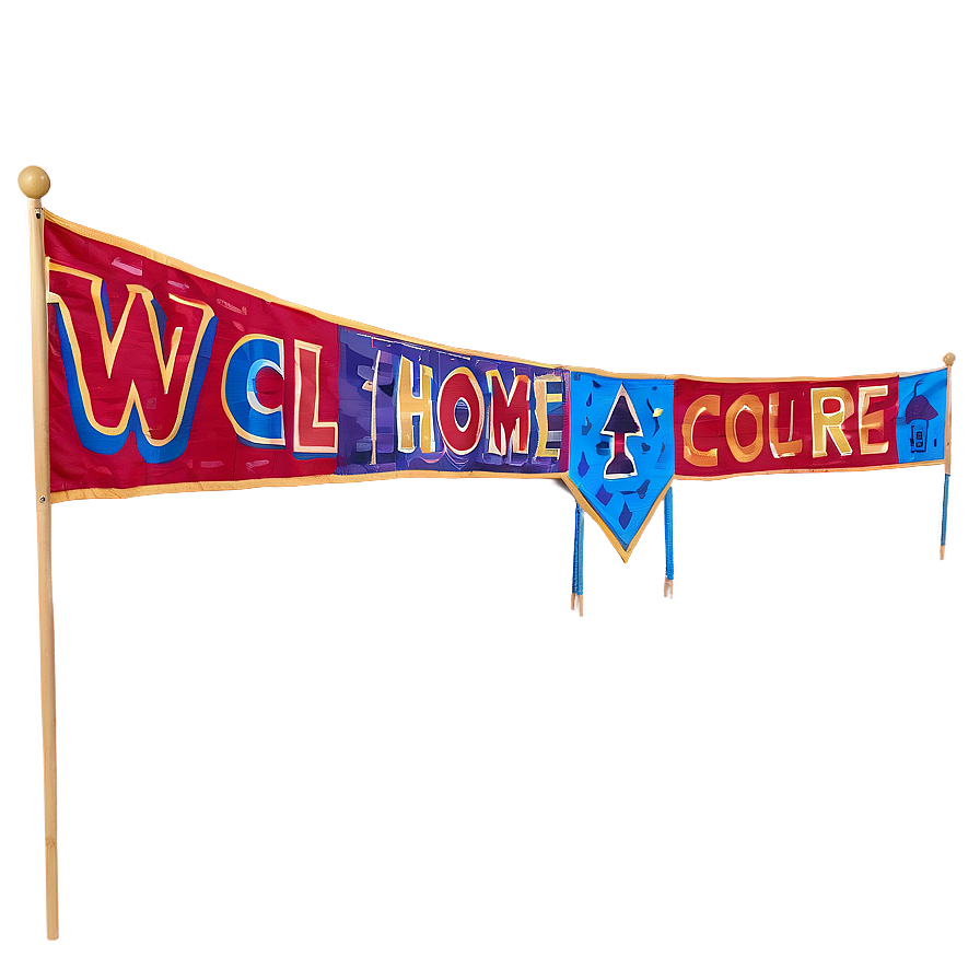 Triangle Banner For Welcome Home Celebration Png Fgf PNG Image