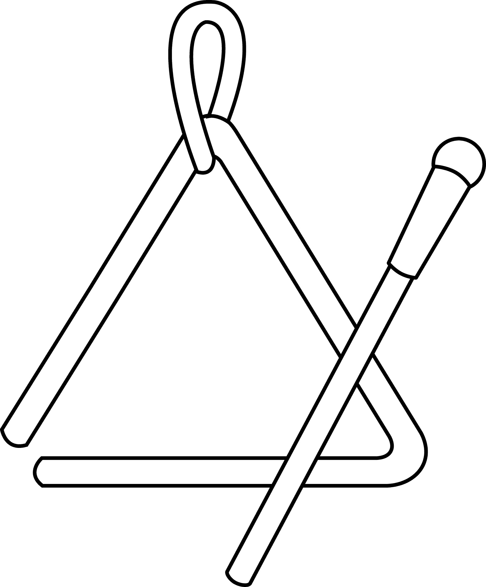 Triangle Clipart Outline PNG Image