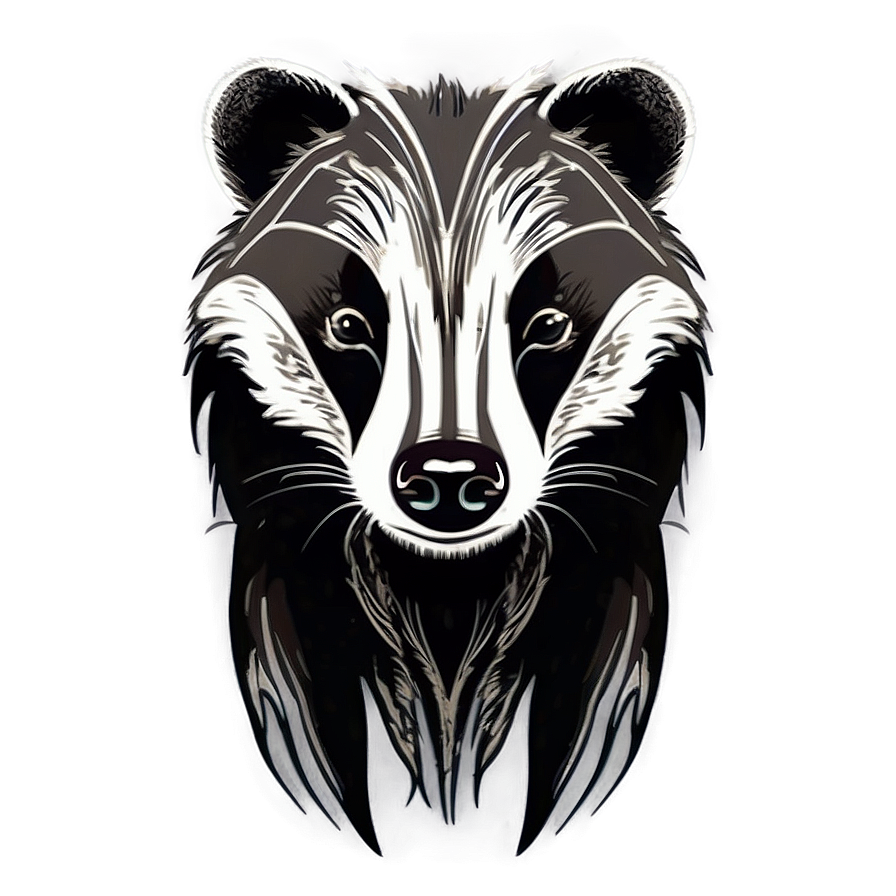 Tribal Badger Tattoo Design Png 11 PNG Image