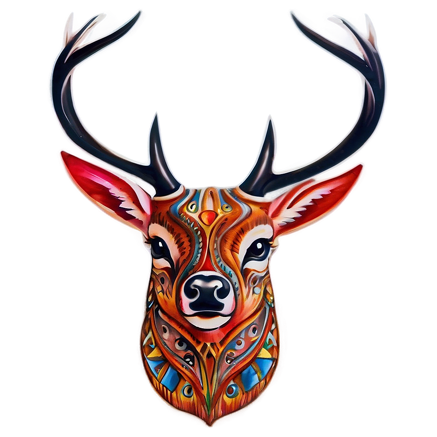 Tribal Buck Tattoo Png 32 PNG Image