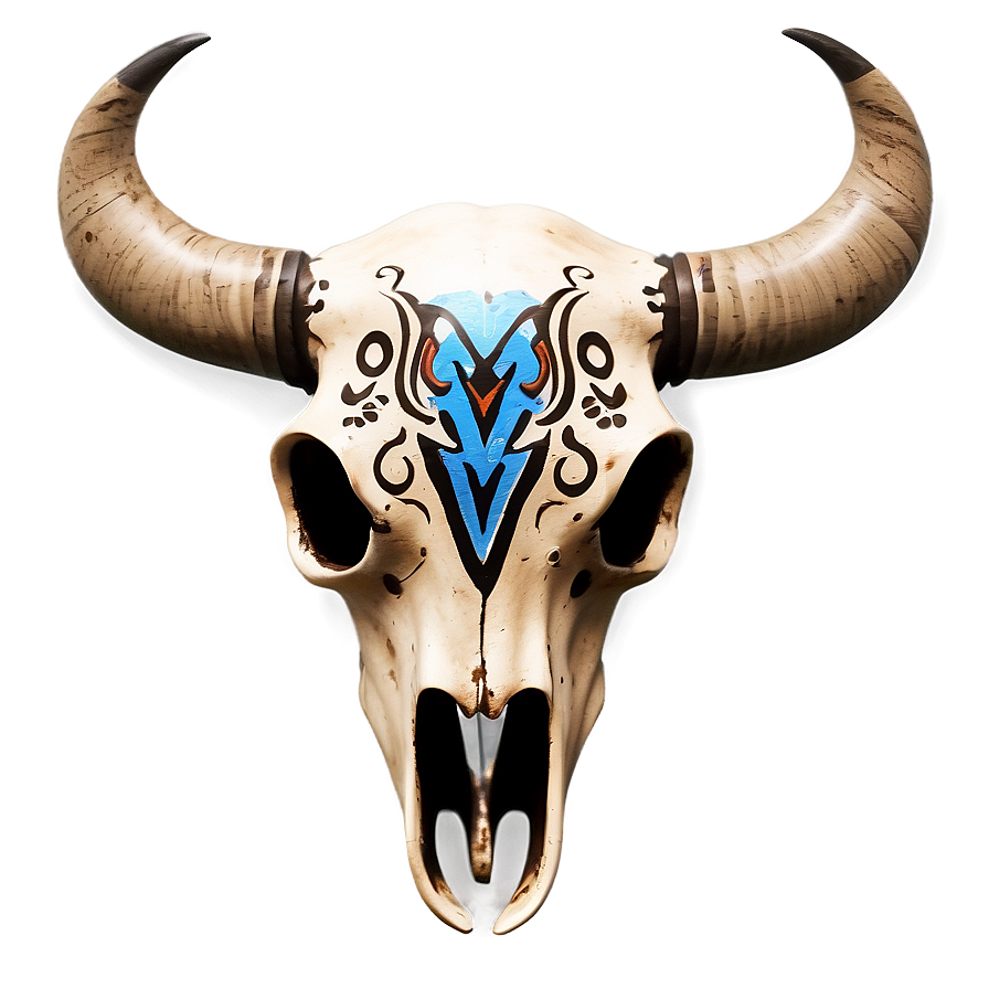 Tribal Bull Skull Design Png Jnn60 PNG Image