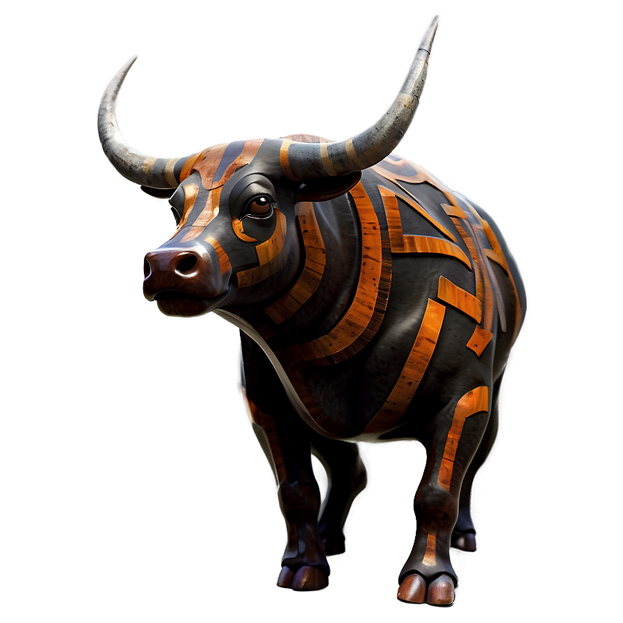 Tribal Bull Tattoo Png Chs44 PNG Image