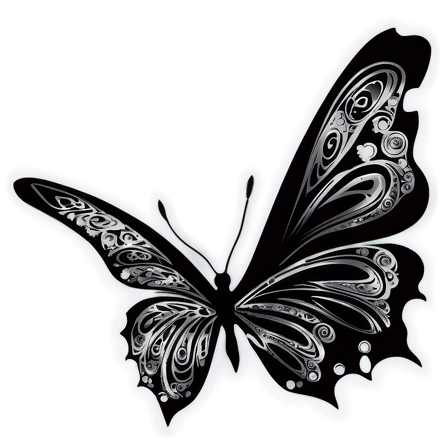 Tribal Butterfly Tattoo Png 21 PNG Image