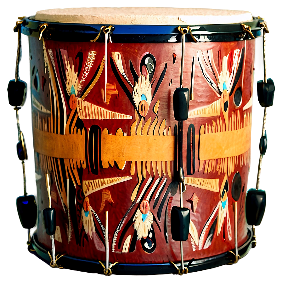 Tribal Drum Pattern Png 05242024 PNG Image