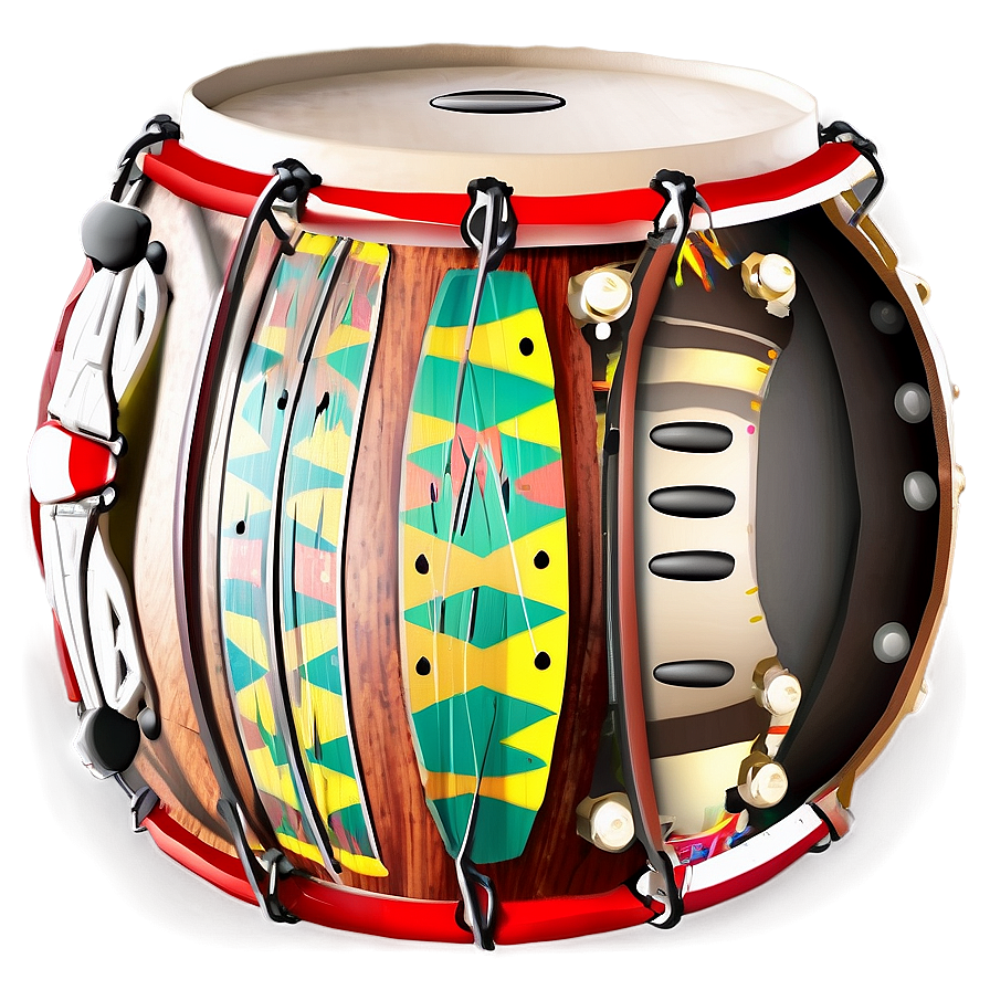 Tribal Drum Pattern Png Gsk PNG Image