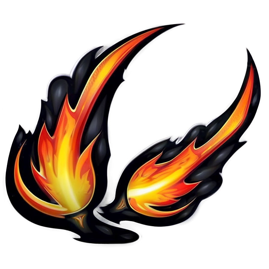 Tribal Flames Design Png 45 PNG Image