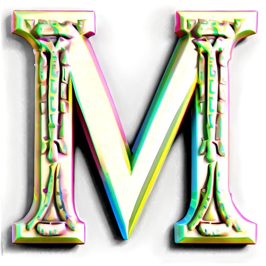 Tribal Letter M Png 06112024 PNG Image