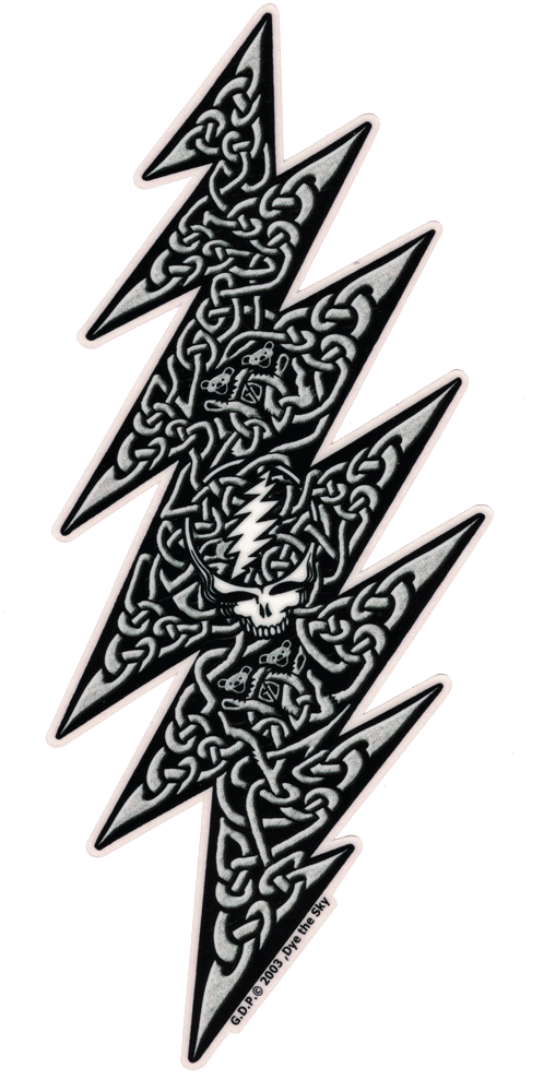 Tribal Lightning Bolt Design PNG Image