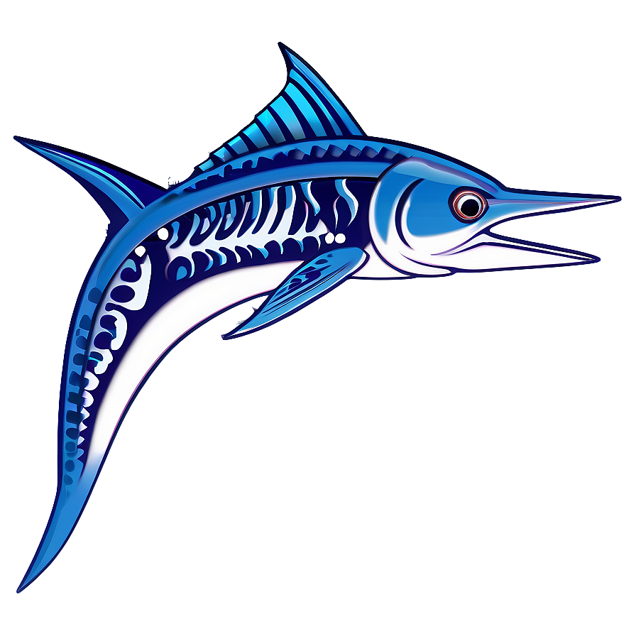 Tribal Marlin Design Png Ulv64 PNG Image