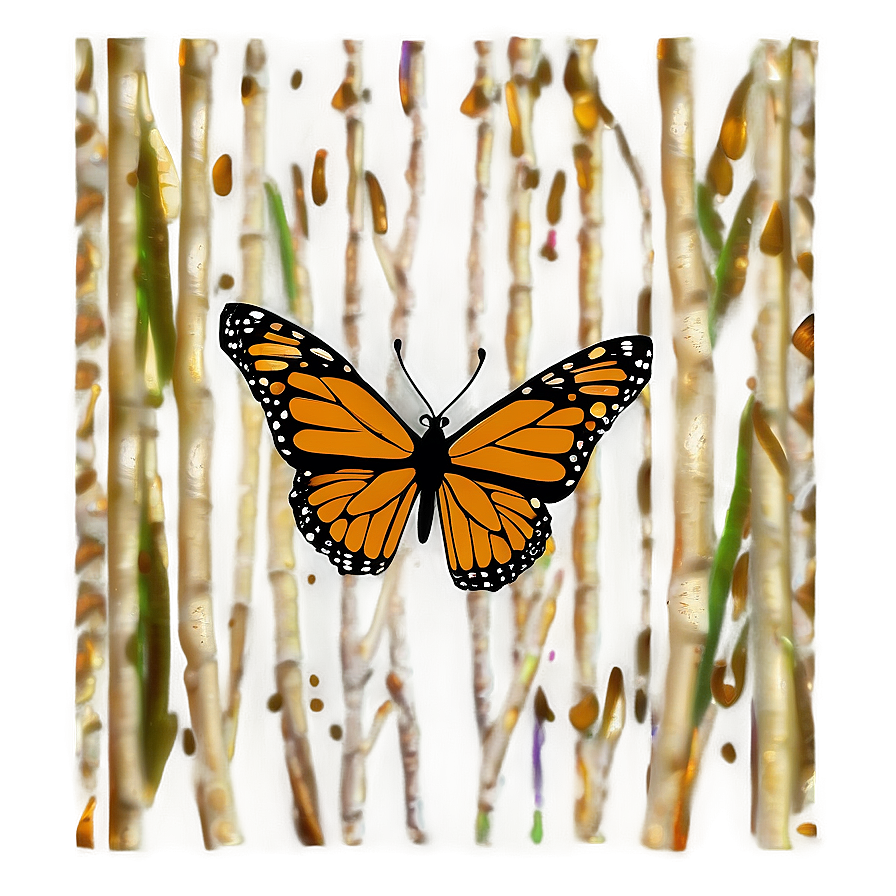 Tribal Monarch Butterfly Png Fbr PNG Image